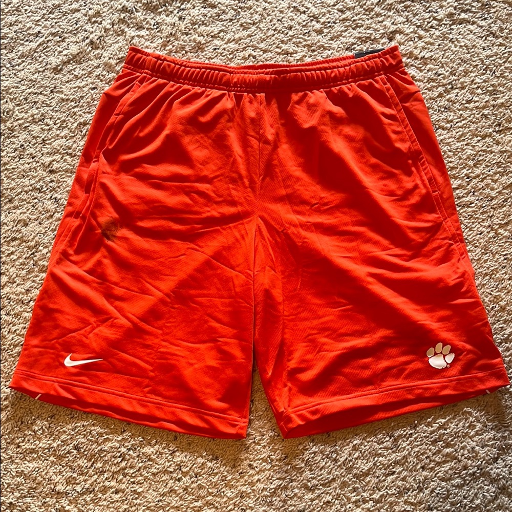 Nike Men's Clemson Tigers Orange Athletic Shorts